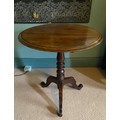 Victorian mahogany tip top occasional table. 72 h x 60cm d.