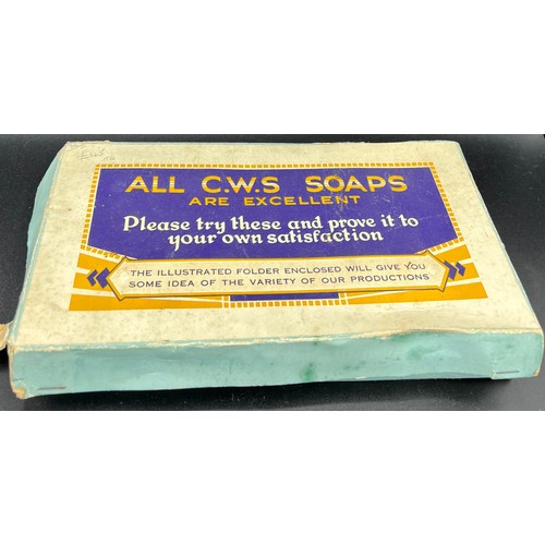 1258 - A C.W.S. soap box and original contents.