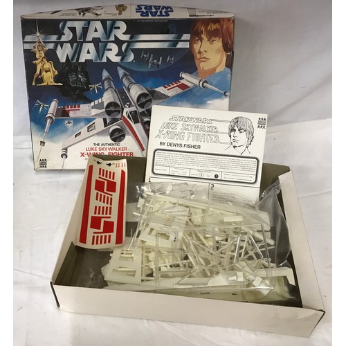 999 - Three Star Wars Kits and Models to include unused Luke Skywalker X-Wing Fighter Model Kit in box wit... 