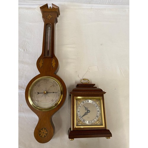 1046 - A Carmichaels of Beverley Elliott London reproduction carriage clock 22cm h to top of handle togethe... 