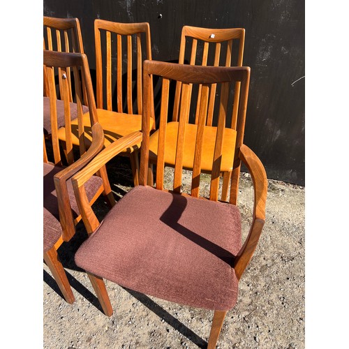 7 - A set of 6 dining chairs, probably G-Plan, 2 carvers & 4 singles plus 2 singles. 8 in total. G-Plan ... 