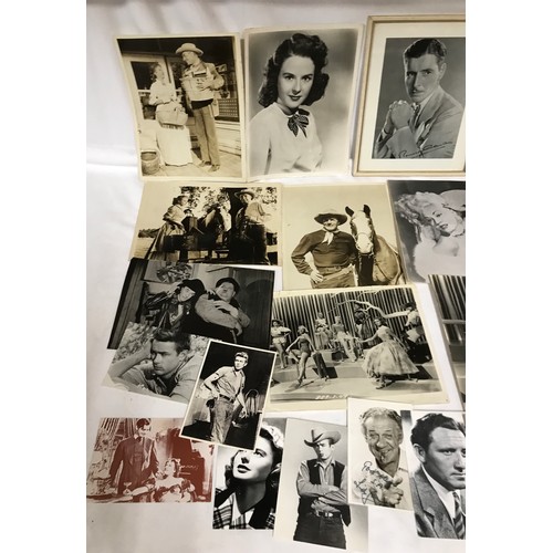 1237 - Ephemera to include photographs of Hollywood stars, Marilyn Monroe, Randolf Scott, Laurel and Hardy,... 