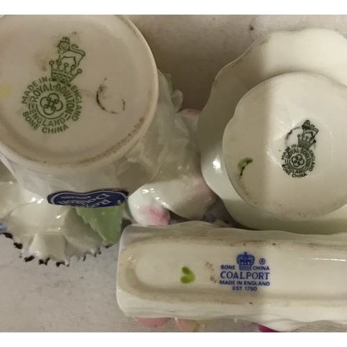 293 - A selection of ceramics to include: 2 x tall Withernsea vases, a Coalport 'Colleen' 21cm, Lady of Fa... 