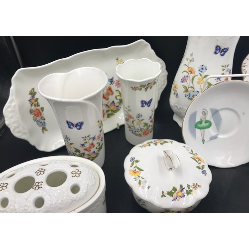 291 - A mixed set of ceramics to include Aynsley cottage garden fine bone china, a part Royal Stafford tea... 