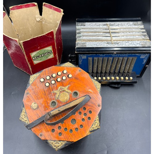 1152 - Two vintage accordions to include The Silver Monarch.