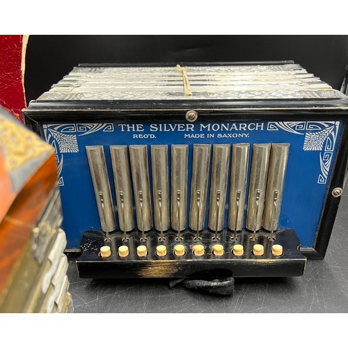 1152 - Two vintage accordions to include The Silver Monarch.