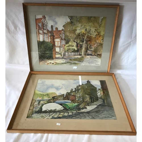 1592 - Pair of watercolour paintings by Jill Williams one titled 