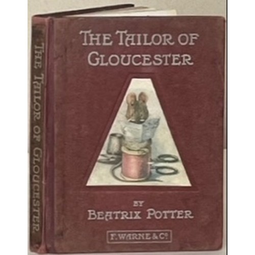 1029 - Books. Potter, Beatrix. The Tailor of Gloucester. F. Warne & Co. 1903. 1st edition (1st or 2nd print... 