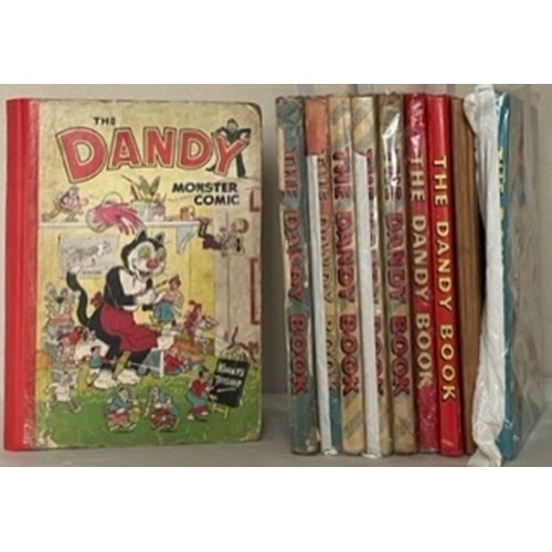 1033 - Books. The Dandy Monster Comic Book (1952) lacking all before page 9. With The Dandy Book for 1953; ... 