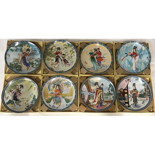 298 - Collection of Imperial Jingdezhen porcelain plates, Beauties of the Red Mansion, Legends of West Lak... 