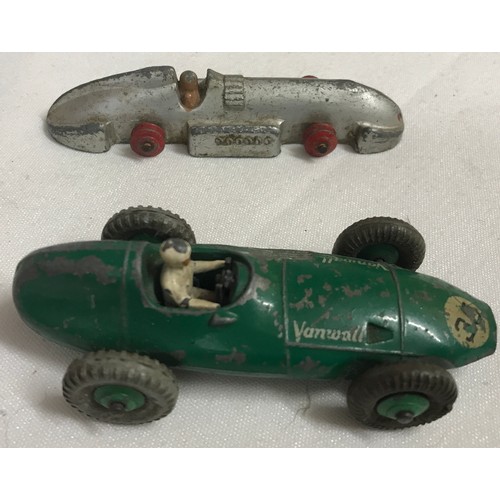 840 - A collection of diecast metal vehicles to include Dinky Vanwall, Dinky Speed of the Wind, Corgi Chip... 