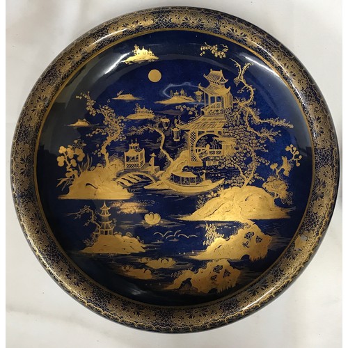 314 - Ceramics to include very large charger signed J C Bradley to back, Carton Ware bowl decorated with o... 