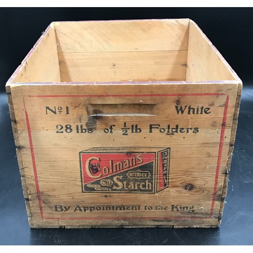 1000 - Advertising Interest - Printed pine 'Colman's Starch' box, 38.5 x 33cm.