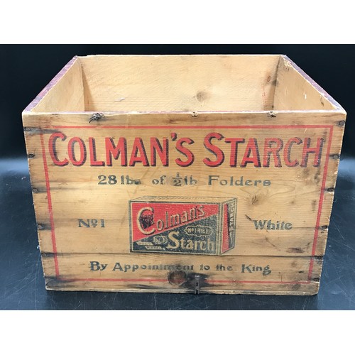 1000 - Advertising Interest - Printed pine 'Colman's Starch' box, 38.5 x 33cm.