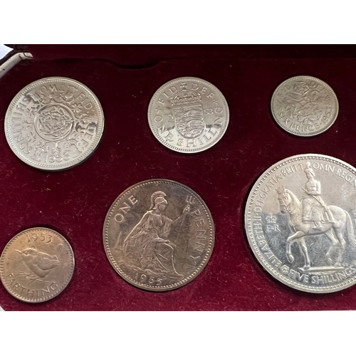 648 - A 1953 Coronation Specimen Proof Coin Set in Case.