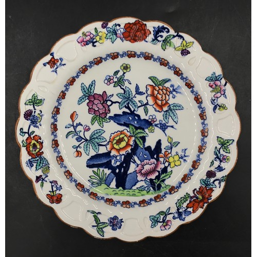 331 - A collection of ceramics to include a Booths plate with floral decoration 23cm d, a Staffordshire Pl... 