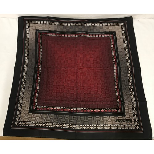 935 - A Balenciaga silk scarf 76cm square