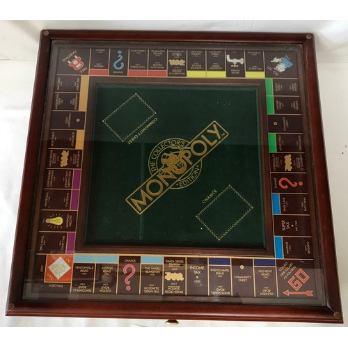 828 - Franklin Mint large Monopoly chest 'The Collectors Edition' with pull out drawer and real estate por... 