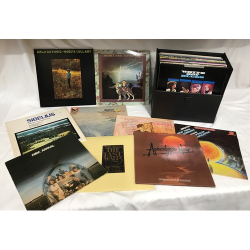 954 - Selection of approx 134 Vinyl records classical and contemporary, one selection in carry case includ... 