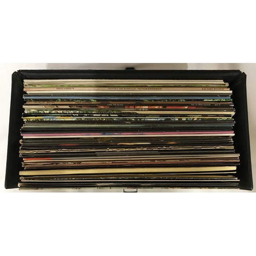 954 - Selection of approx 134 Vinyl records classical and contemporary, one selection in carry case includ... 