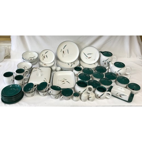 261 - A large collection approx. 68 pieces of Denby 'Greenwheat' ceramic dinner service to include 7 cups ... 