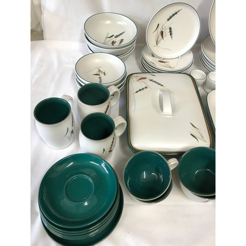 261 - A large collection approx. 68 pieces of Denby 'Greenwheat' ceramic dinner service to include 7 cups ... 