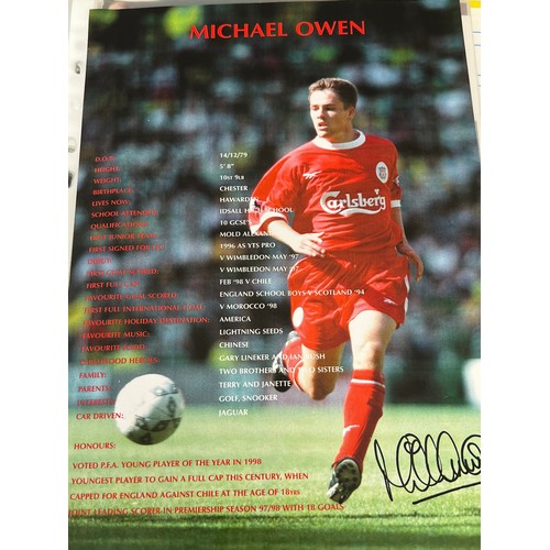 At Auction: DAVID BECKHAM & MICHAEL OWEN SIGNED SOCCER JERSEY