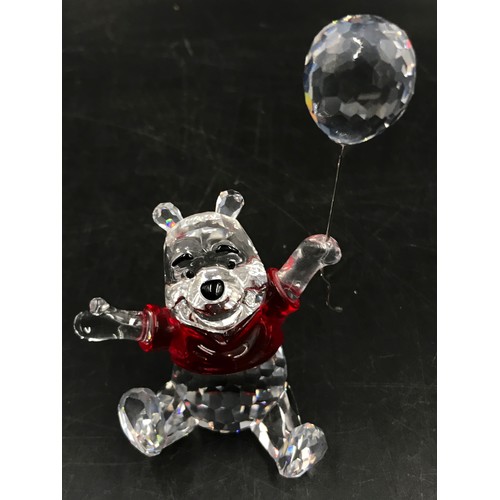 407 - Swarovski Crystal Glass, 'Winnie the Pooh', with certificate together with 'Lady' from Disney's Lady... 