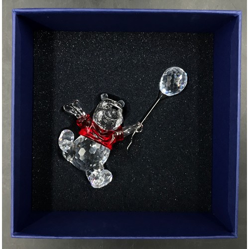 407 - Swarovski Crystal Glass, 'Winnie the Pooh', with certificate together with 'Lady' from Disney's Lady... 