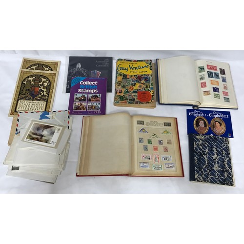 670 - World stamps in 3 albums plus packs and covers, mainly 1970's period and earlier together with PG ti... 