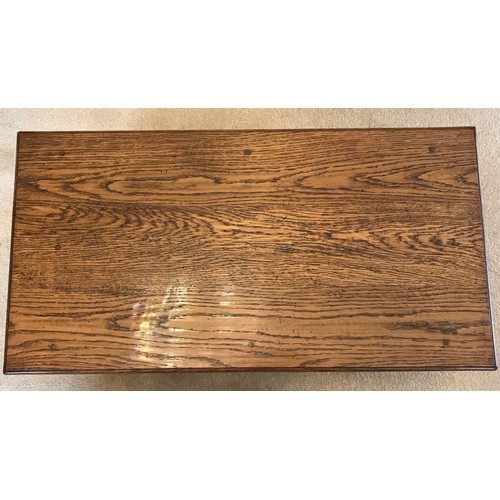 112 - Oak coffee table 42 x 96 x 50cm w.