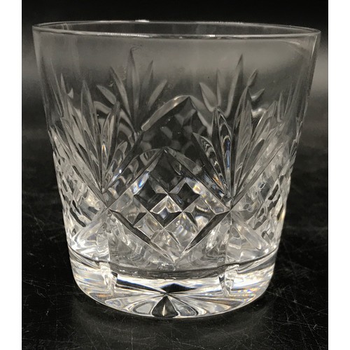 A boxed Edinburgh International hand cut set of four lead crystal