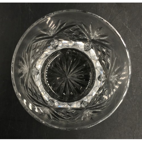 414 - A boxed Edinburgh International hand cut set of four lead crystal glasses.