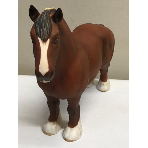 456 - Four Beswick models to include a large CH. Burnham Beauty shire mare in matt finish, 26cm h, a matt ... 