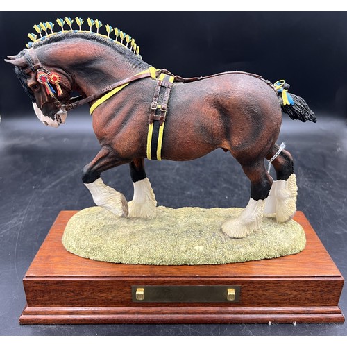 1010 - Border Fine Arts 'Champion of Champions Shire Stallion', model No. L140A by Anne Wall, 196/950. With... 