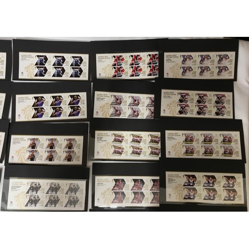 676 - London 2012 Olympic and Paralympic self-adhesive stamps to include 29 x panes of six Olympic winners... 