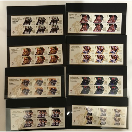 676 - London 2012 Olympic and Paralympic self-adhesive stamps to include 29 x panes of six Olympic winners... 