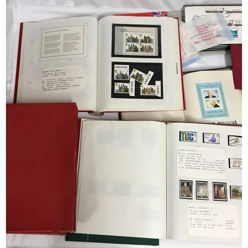 680 - Mixture of world and GB stamps in 8 albums, mint and used stamps plus a few FDC's and loose stamps.