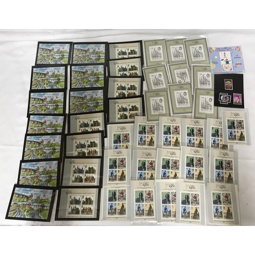 682 - A very large accumulation of mint G.B. mini sheets to include the period 1978-2014. Large face value... 