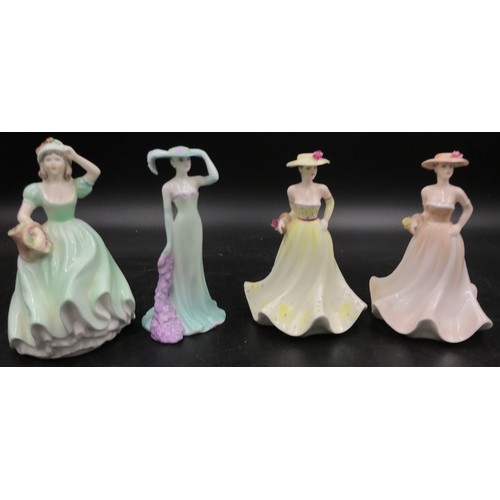 249 - Eleven Coalport pieces to include figurines 