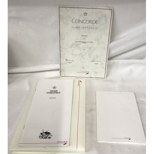 1232 - Concorde interest- a collection of six presentation folders to include: 3 x white wallets containing... 