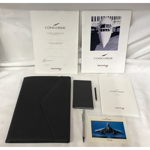 1232 - Concorde interest- a collection of six presentation folders to include: 3 x white wallets containing... 