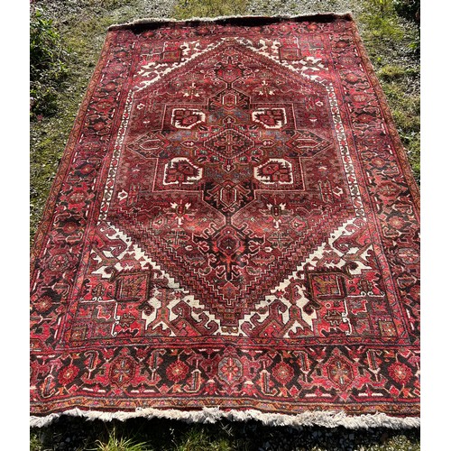 1217 - A good quality thick Kasham style rug. 300 x 200cm approx.