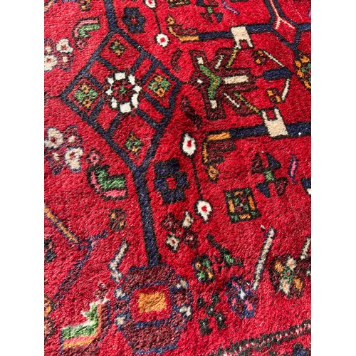 1218 - A selection of 4 rugs, largest rug including tassels 145 x 106cm.