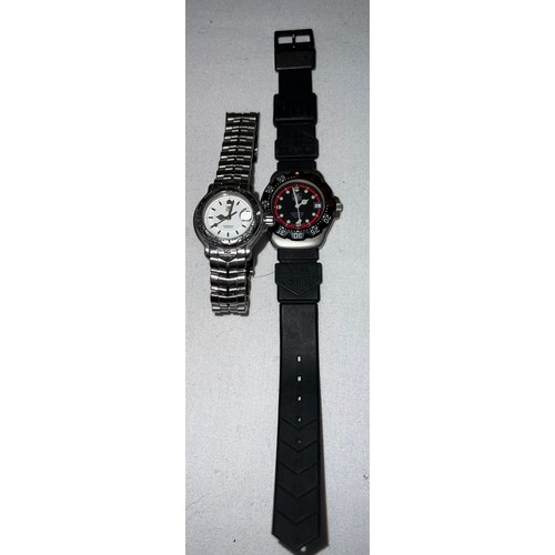 963 - Two Tag Heuer Professional watches, one with black dial.