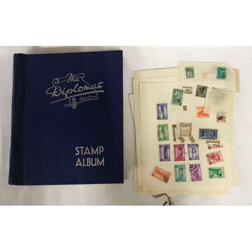 668 - A partially filled Stamp Album including stamps from around the world.