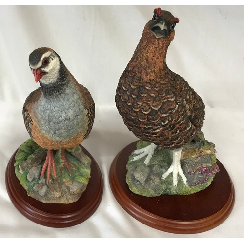 1012 - Two Border Fine Arts models Red Grouse A1279, Partridge A0660 along with a Beswick Pheasant 1225.