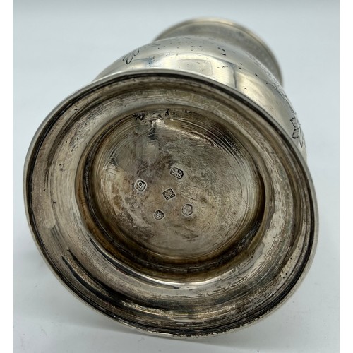 756 - Silver tankard London 1791, maker Peter and Ann Bateman. Weight 332gm. Height 12.5cm.