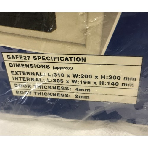 1165 - Munro electronic safe in heavy steel SAFE27.