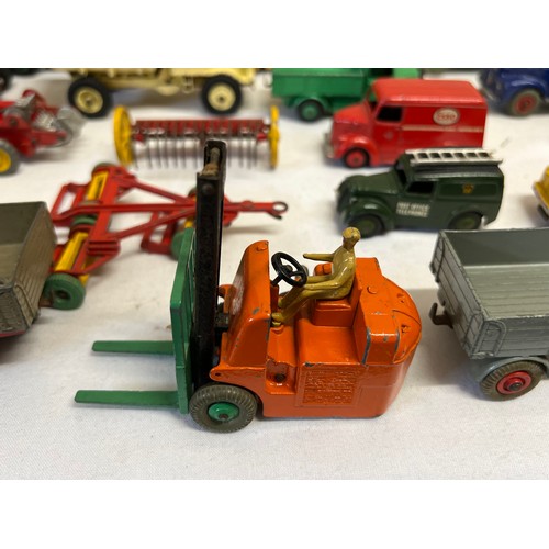 822 - A collection Dinky diecast toys to include  964 Elevator Loader, 973 Goods Yard Crane, Coventry Clim... 